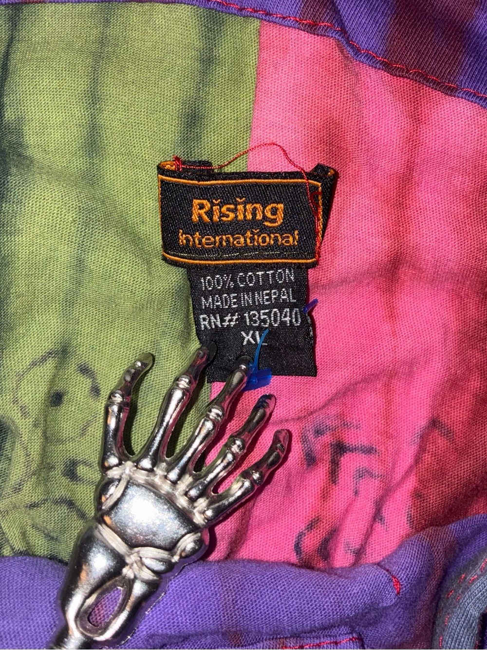 Rising International Multicolor Patchwork Overalls - Picture 12 of 13